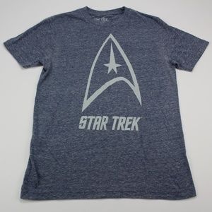 Star Trek CBS Studios Gray Heather logo T Shirt S